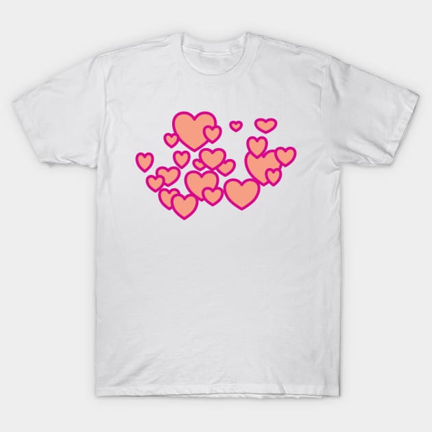 #Hearts are awesome T-Shirt by Haleys Hand